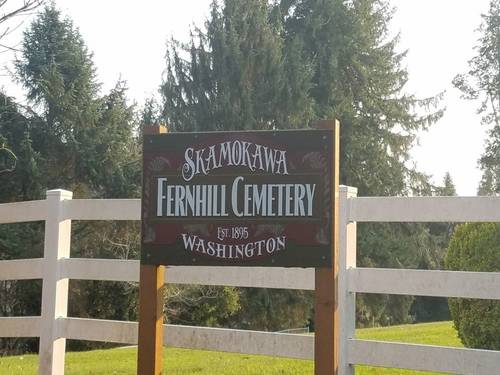 Fern Hill Cemetery in Skamokawa