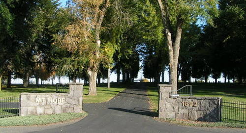 Mt. Hope Cemetery in College Place