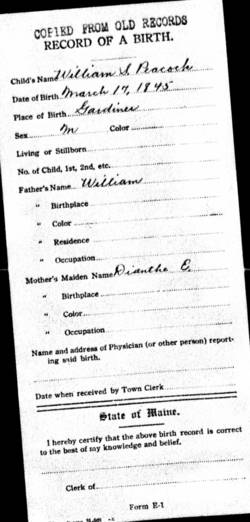 William  Peacock